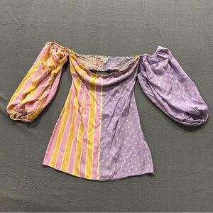 For love and lemons seaside mixed print mini dress